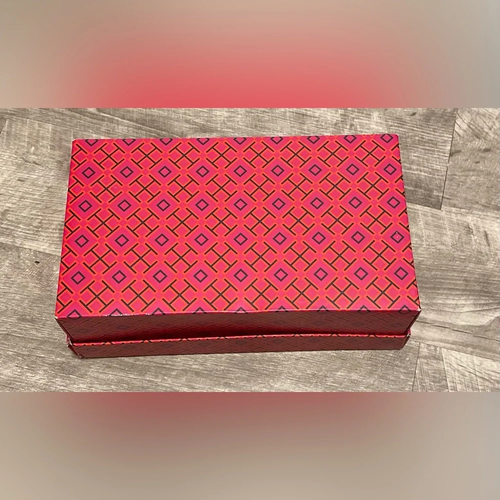 Tory Burch Pink and Orange Geometric Box
